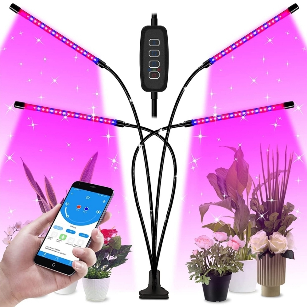 Grow Lights for Indoor PlantsAPP Remote Control with Adjustable Table clipGrow